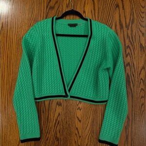 Alice + Olivia Green Cardigan